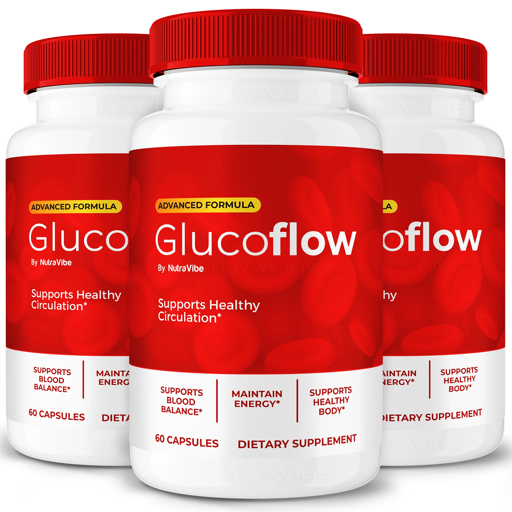 GlucoFlow 3 Bottles